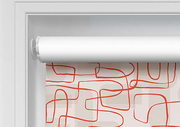 Meander, Orange - Twist&Fit Roller Blind - Image 10